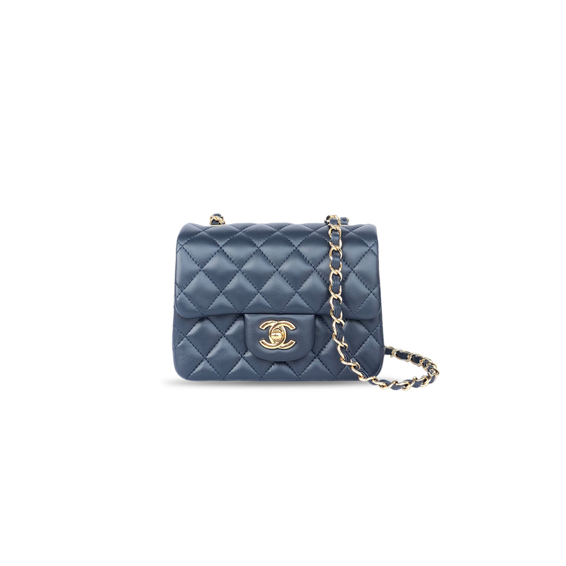 CHANEL QUILTED SHOULDER BAG WITH CHAIN AS1115 (17*13.5*8cm)